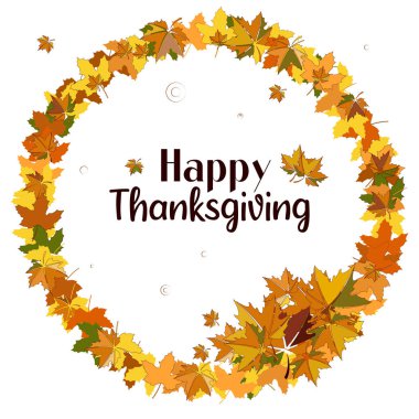 Yapraklı Şükran Günü çizimin kutlu olsun.