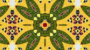 Soyut kaleydoskop geometrik desenler ve şekiller