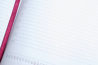 Açık günlüğün yakın çekim