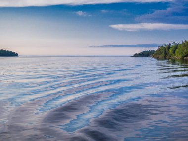 Ladoga Gölü ve Adaları Panoraması