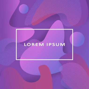  - RGB. Vektör Renkli Sıvı Biçimli Geometrik Arkaplan. Gradyan Sıvı Şekilleri