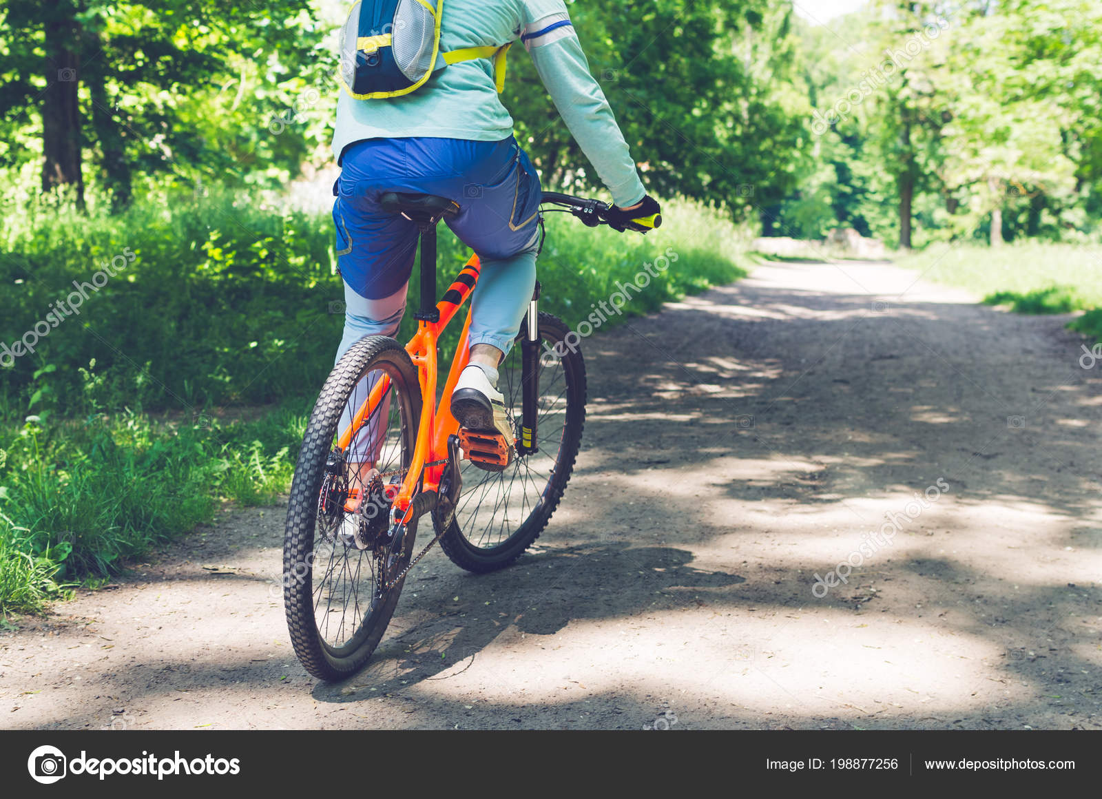 green and orange bike