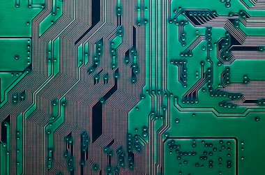 Elektronik devre kartı yakın arka plan dokusu kadar.