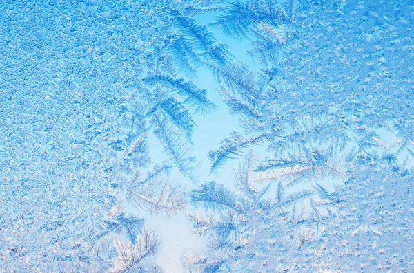 Abstract Frosty Pattern Glass Background Texture — Stock Photo, Image