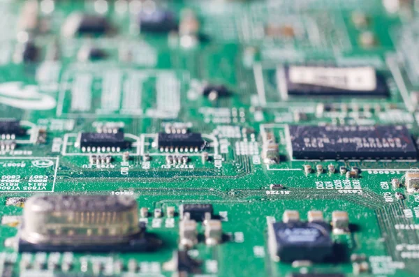 Een Dikke Laag Stof Omvat Interne Elektronische Onderdelen Van Computer — Stockfoto