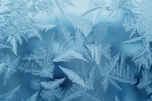 ガラス上の抽象的な霜のパターン 背景テクスチャ ストック画像