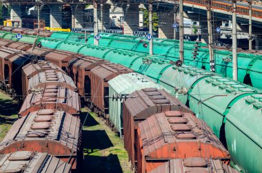 Marshalling Tersanesinde yük vagonları