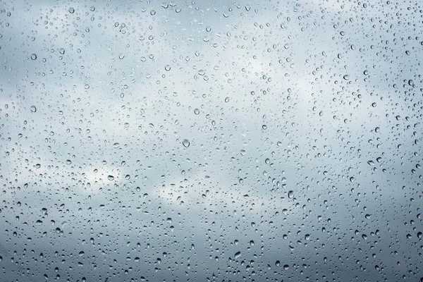 Raindrops Window Glass Surface Background Texture — Stock Photo, Image