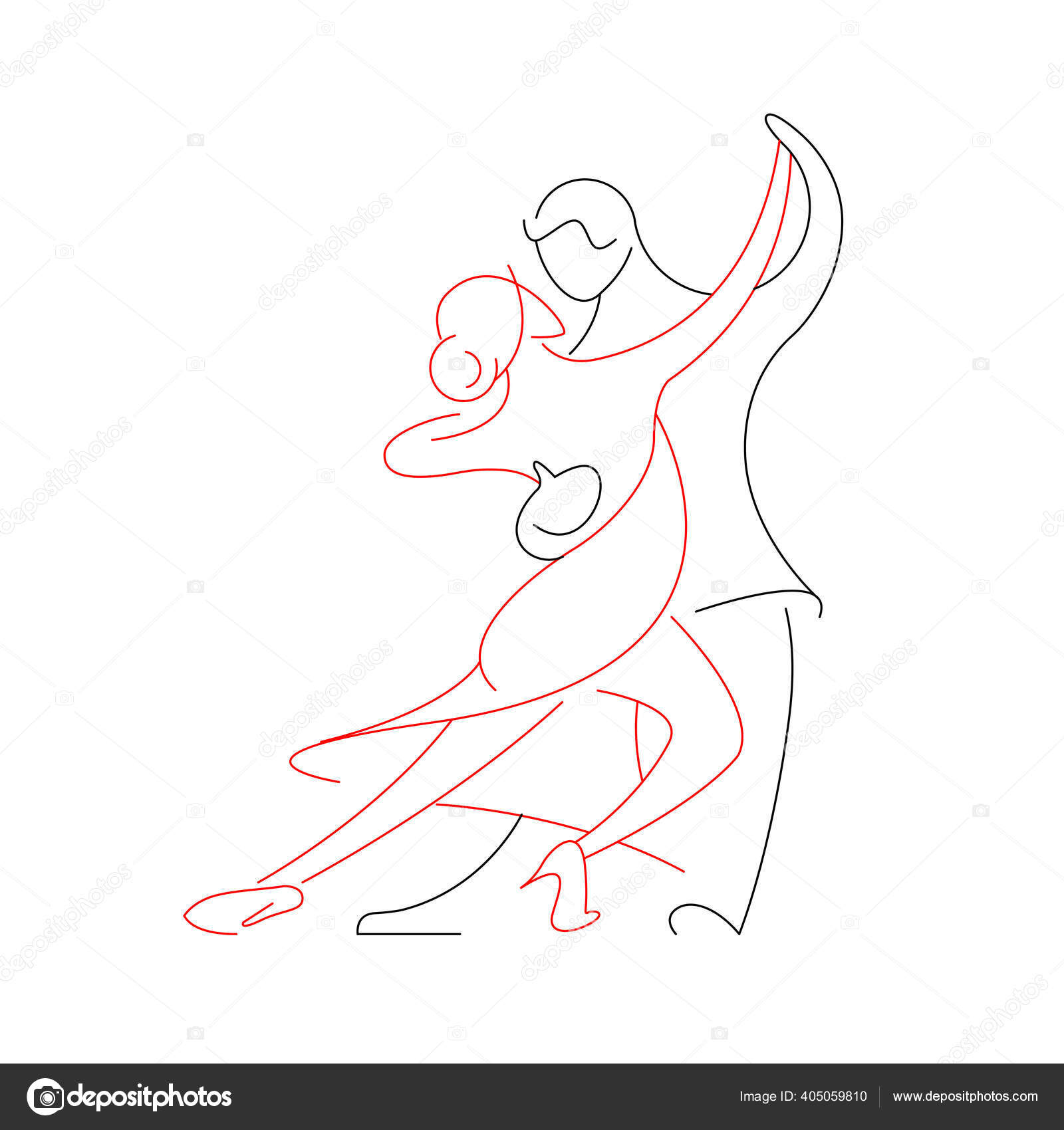 Tango Dance Vector Logo Stock Illustration by ©japonamat #405059810