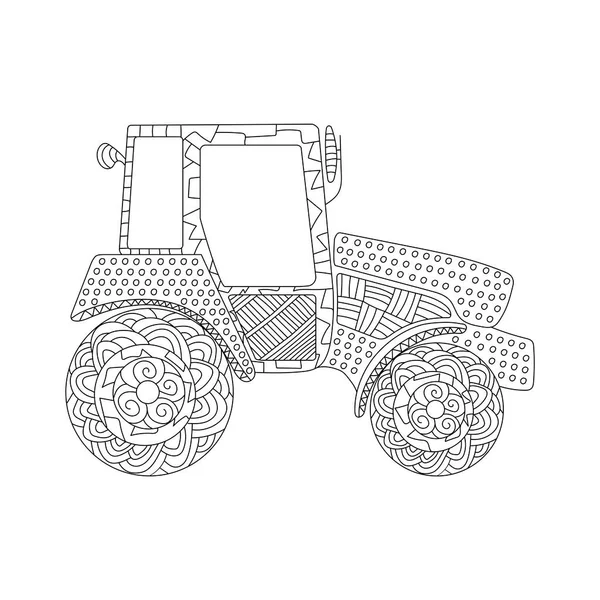 Icono Del Tractor Elemento Línea Simple Símbolo Tractor Para Plantillas — Vector de stock
