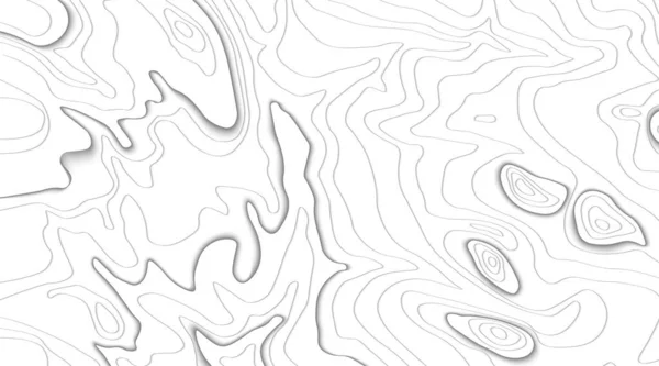 Línea Negra Topografía Senderismo Montaña Fondo Concepto Cartografía Mapa Maqueta — Archivo Imágenes Vectoriales