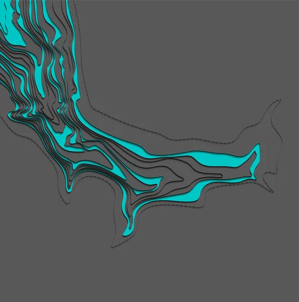 Ligne Topographie Cartographique Randonnée Montagne Concept Carte Topographique Avec Espace — Image vectorielle