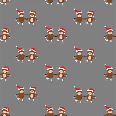 Tatlı boğayla kusursuz bir yeni yıl deseni. Yazdırılabilir arka plan ya da Noel tasarımı için sonsuz dekorasyon. Serbest stil. Karalama. Duvar kağıdı, tekstil, ambalaj, kart, kıyafet baskısı..