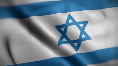 İsrail bayrağı rüzgarda dalgalanıyor