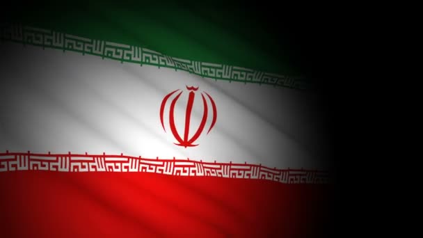 drapeau iran soufflant dans le vent