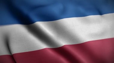 Sırbistan ve Montgomery bayrağı rüzgarda dalgalanıyor