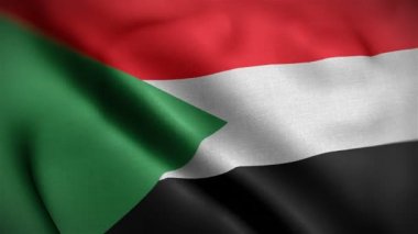 Rüzgarda dalgalanan yakın çekim bayrağı