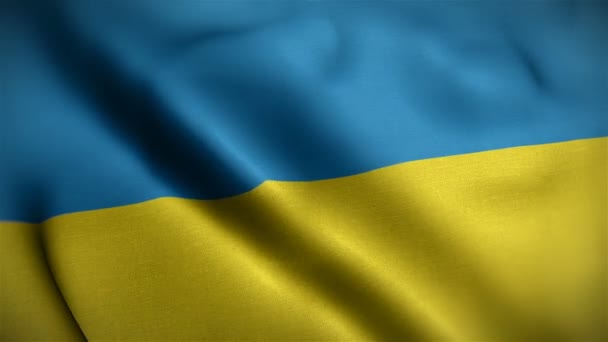 drapeau ukraine gros plan soufflant dans le vent