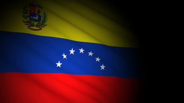 Venezuela vlag waait in de wind — Stockvideo