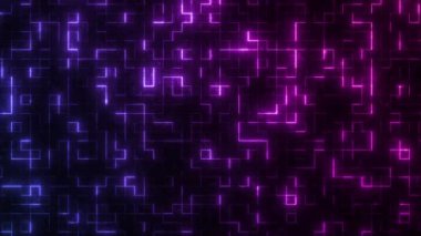 Parlayan neon siber punk döngüsü