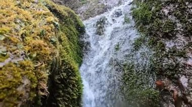 Kayaların arasından akan tatlı su