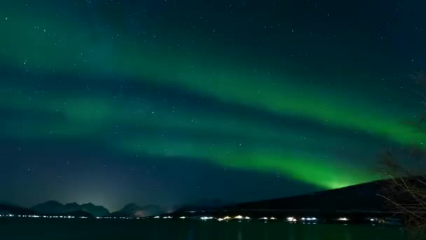 Tid förflutit video av aurora borealis — Stockvideo