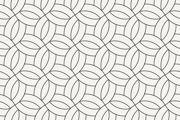 Geometriskt sömlöst mönster. Vektor bakgrund med abstrakt linje struktur. Neutral monokrom tapet, svart vit enkel ljus linjär prydnad för omslagspapper, textil. Dekorativ utformning — Stock vektor