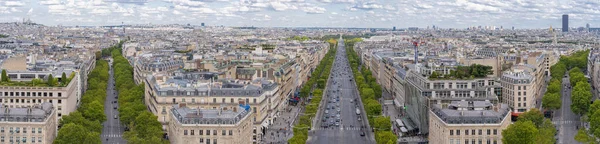 Paris Frankrike 2020 Utsikt Över Paris Från Triumfbågen — Stockfoto