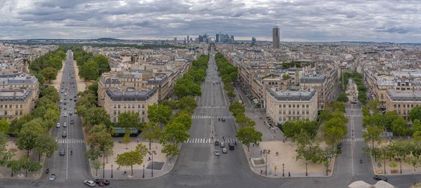 Paris Frankreich 2020 Blick Auf Paris Vom Triumphbogen — Stockfoto