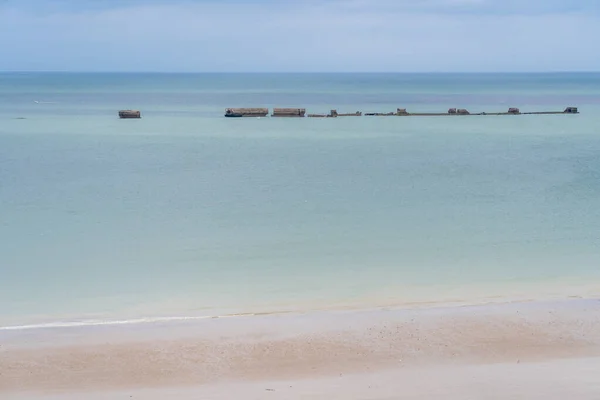 Arromanches Fransa 2019 Landing Beach Fro Manzarası — Stok fotoğraf