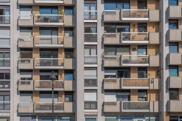 Paris France 2019 Building Facade Canal Lourcq — Stock Photo, Image