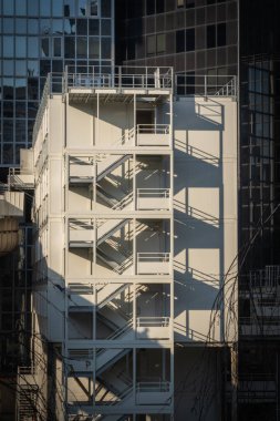 Courbevoie, Fransa - 03 21 2020: Savunma Panoramik Görüşü