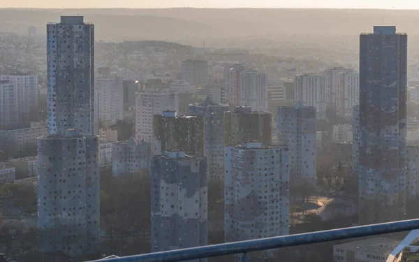 Paris France 2020 Panoramic View Defense Towers — Stock Photo, Image