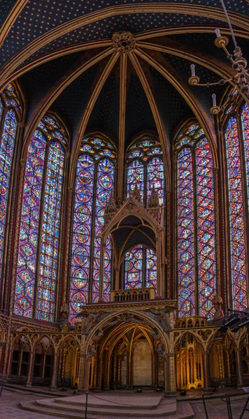 Parigi Francia 2020 Veduta All Interno Della Santa Cappella — Foto Stock