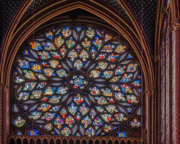 Paris Fransa 2020 Kutsal Şapel Içinde Detaylı Görünüm — Stok fotoğraf