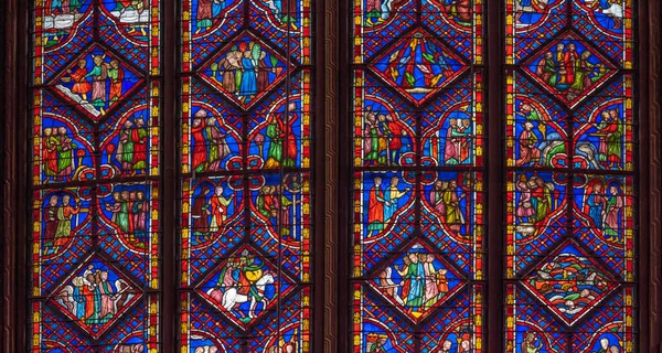 Paryż Francja 2020 Szczegóły Wewnątrz Świętej Kaplicy — Zdjęcie stockowe