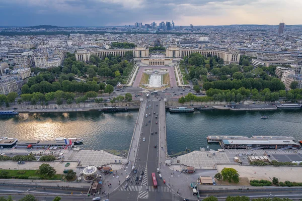 Parijs Frankrijk 2020 Gezicht Parijs Vanaf Eiffeltoren — Stockfoto