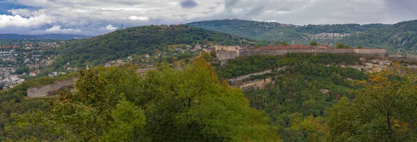 Besanon Francia 2020 Vista Panorámica Ciudad Las Murallas Ciudadela Desde —  Fotos de Stock