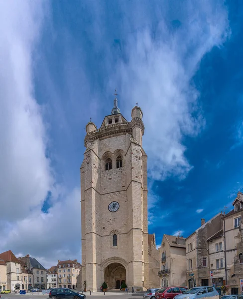 Dole Francie 2020 Mimo Pohled Univerzitní Kostel Notre Dame — Stock fotografie