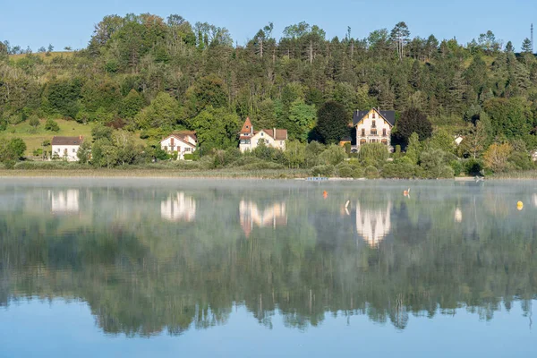 Clairvaux Les Lacs Frankreich 2020 Der Große See Raillette — Stockfoto