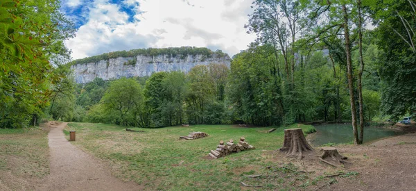 Baume Les Messieurs França 2020 Vista Circo Baume Les Messieurs — Fotografia de Stock