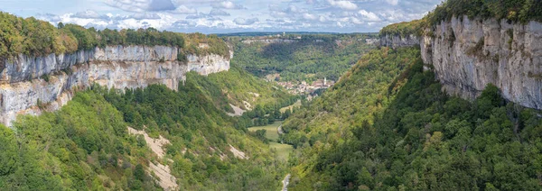 Baume Les Messieurs França 2020 Vista Circo Baume Les Messieurs — Fotografia de Stock