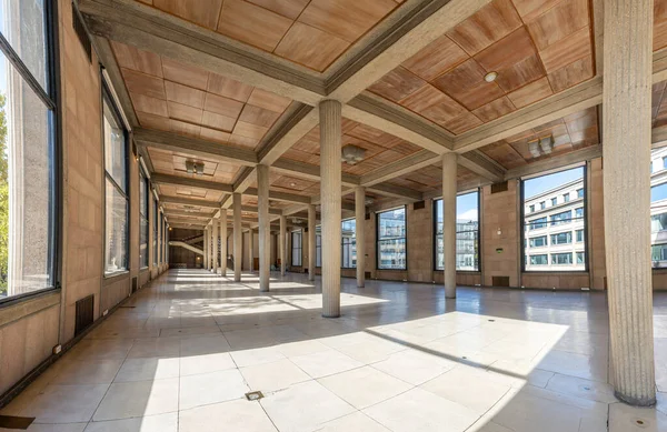 Paris, France - 09 09 2025: Palais d'Iena. Panoramic view of The hypostyle hall