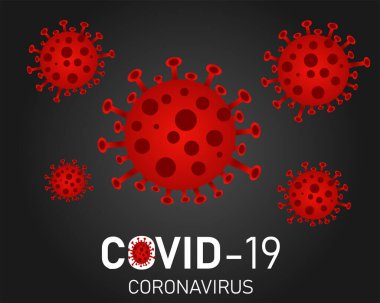 Corona Virüsünü biçim vektörü olarak tasarla