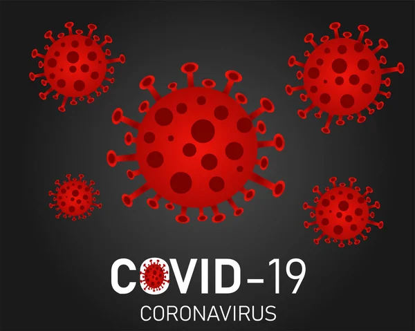 Ontwerp Corona Virus Stijl Vector — Stockvector