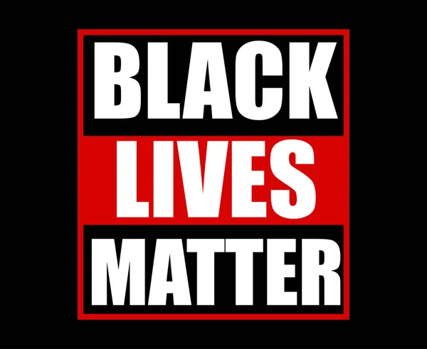 Black Lives Matter Modern Logo Design Concept Sign Abstract Symbol — Stock Vector