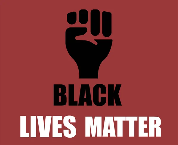 Black Lives Matter Modern People Equality United Template Vector — Stock Vector