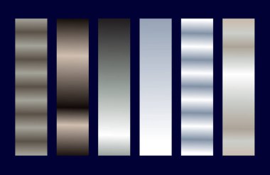 Gradient Color Set Swatches Abstract Shades Palette Graphic Design Vector Illustration