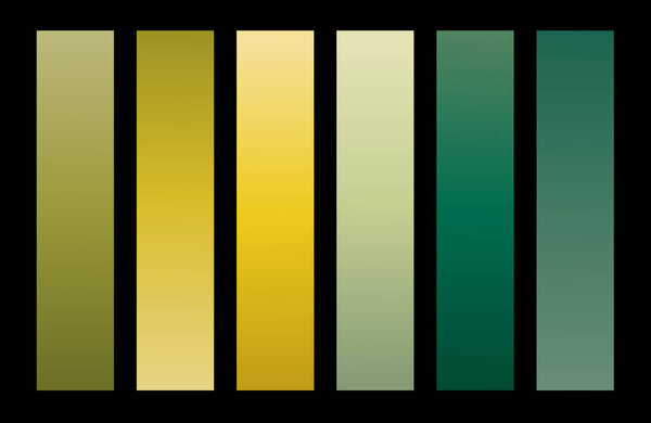 Color Gradient Set Palette Swatches Abstract Shades Graphic Design Vector Illustration