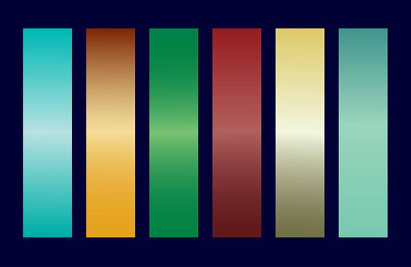 Colors Gradient Set Palette Swatches Abstract Shades Graphic Design Vector Illustration